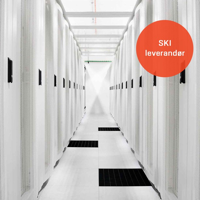 ski-splash Cibicom datacenter med hvide racks